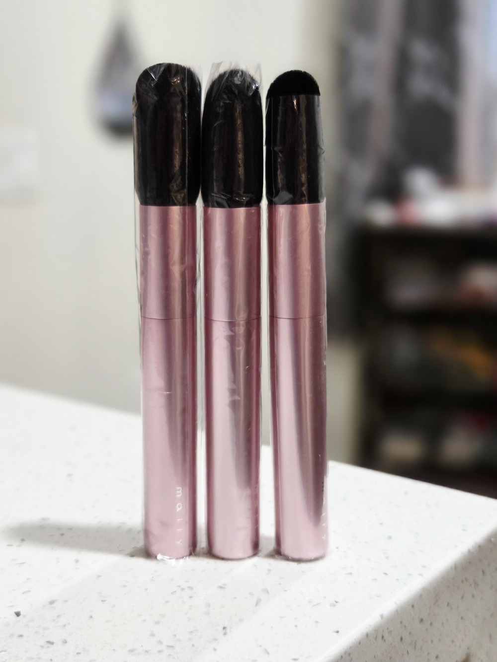MALLY BEAUTY Pink Blush/Contour Brushes - Set of 3